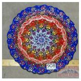 12' Porcelain Platter W/ Detailed Hand Painting.