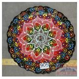 12' Porcelain Platter W/ Detailed Hand Painting.