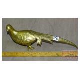 Brass Pheasant Figurine. 13' Long.