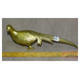 Brass Pheasant Figurine. 13" Long.