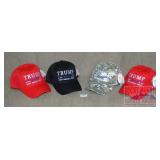 4 Assorted Color Trump 2020 Caps.