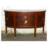 Mahogany Bow Front Server.