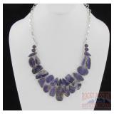 Beautiful Purple Jasper Necklace.