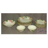 Assorted Franciscan 'Desert Rose' China.