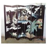 Fantastic 6-Panel Oriental Screen-Room Divider.