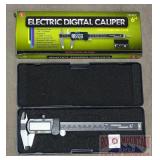 New 6" Electric Digital Caliper W/ Case.