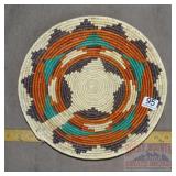 Wonderful Hand Woven Native Am. Style Basket, 14'.