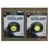 2 New 3-In-1 COB LED Headlamps.