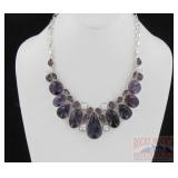 Beautiful Multiple Gem Set Necklace.