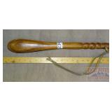 Wooden Billy Club W/ Strap.