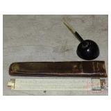 Vintage Pen W/ Stand & Slide Ruler.