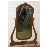 Vintage Beveled Princess Dresser Mirror & Harp.