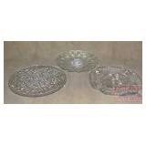 Vintage Pressed Glass Egg Plate & More.