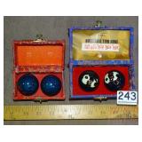 2 Stress Ball Sets in Cases.