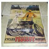 Large French Cycle Unframed Print.