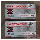 2 Boxes, 50 Win 40 S&W Silvertip JHP Cartridges.