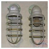 2 Vintage Industrial Light Fixtures.