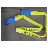 New Boxer 2'X6' Yellow Sling/Tow Rope W/ Flat Loop