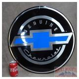 New Large 23' Chevy Service Embossed Tin Sign.