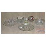 Vintage Pressed Glass Bowls, Platter & More.