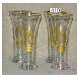 4 PC. Coors Pilsner Set W/ Waterfall Logo.