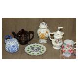 Tea Pot, Ginger Jar, Plate & More.