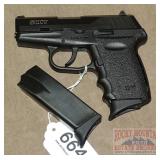 New SCCY Black/Black 9mm SA Pistol.