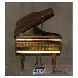 Vintage Brass Grand Piano Music Box.