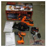 2 Tool Combo Kit - B&D 2 tool 20v lithium, Drill &