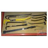 Used Tools - 12 items - Pry bars, various sizes