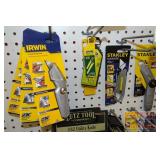 Utility Knives & Blades - Irwin, Stanley, Lutz etc