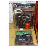 2 Items - King Mini grease gun & oil can kit & Haw