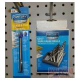 Century - 60pc set wire gauge Drill bits & 1 Glass