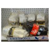 10-6ct pkgs Work Gloves, 9 pks string knit, 1pk Je