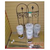 Garden Fencing - 14"h, folding fence & 10 stakes
