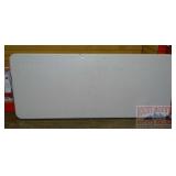 Table, as is, used poly resin, 6