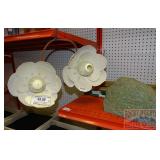 Yard & Garden - Magnolia Double bird feeder & Ston