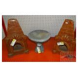 Yard Art - 3 items - Athens stone casting table to