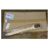 Box of 12ct 18" wooden handled Grill brushes
