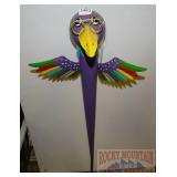Outdoor Living -  Garden stake 53"h Bird, purple