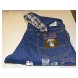 Denim Jeans - Polar King Flannel lined Dungaree,