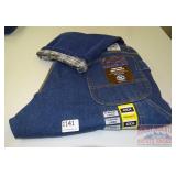 Denim Jeans - Polar King Flannel lined Dungaree,