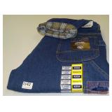 Denim Jeans - Polar King Flannel lined Dungaree,