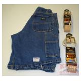 Belts & Denim shorts - 2 Tool works leather belts