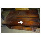 Furniture - Walnut coffee table, lower shelf, 31"w