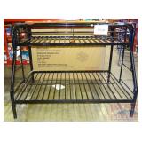 Furniture - Coaster Metal Bunk Bed, Twin/Full, Bla