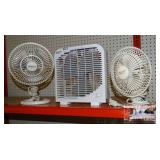 Used - Fans, 3 personal size 7.5", 8.5", 10"