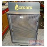 Gerber rotating display case, double sided, 16"x16