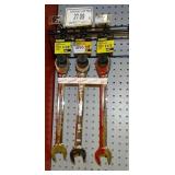 3 DeWalt 1-1/8" Ratcheting Combination Wrenches