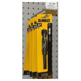 4 New DeWalt 7/8" Speed Tip Black Oxide Drill Bits